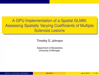 A GPU Implementation of a Spatial GLMM:  Assessing Spatially Varying Coefficients of Multiple