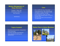 modern management of case sleep disorders