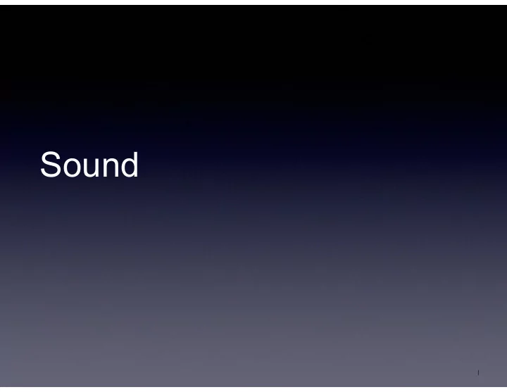 sound