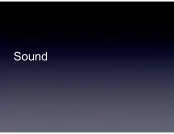 Sound  1  Sound  &quot;50% of the movie experience is sound  - George Lucas   Sound is used
