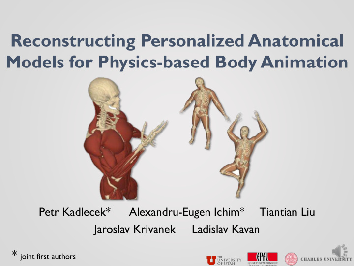 reconstructing personalized anatomical