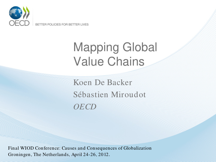 mapping global value chains