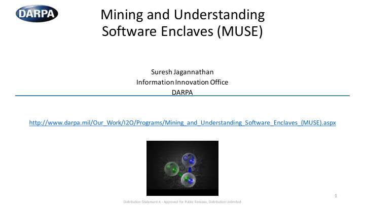 mining and understanding software enclaves muse