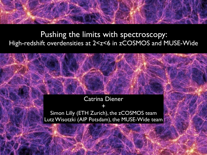 pushing the limits with spectroscopy