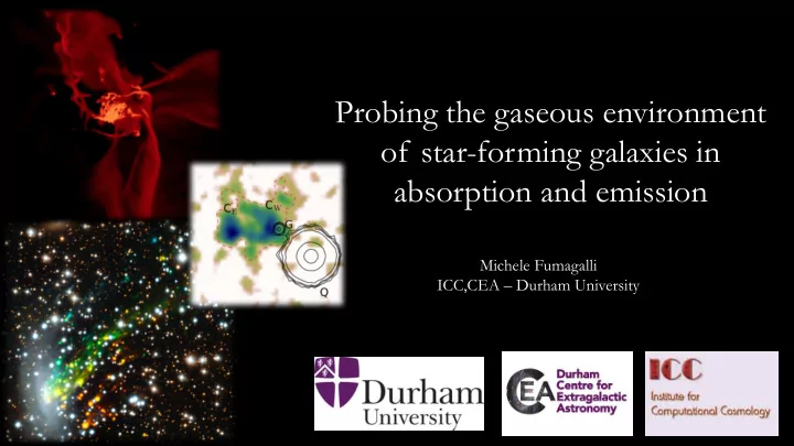 probing the gaseous environment of star forming galaxies