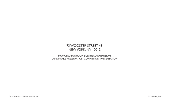 73 wooster street 4b new york ny 10012