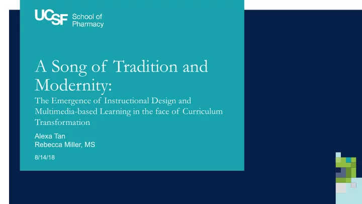 a song of tradition and modernity