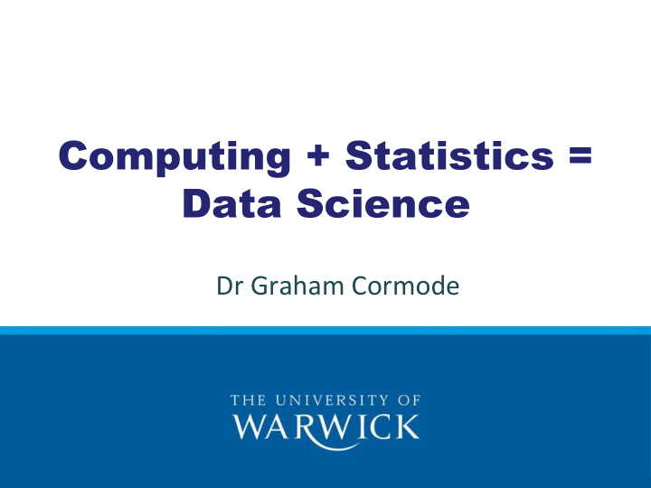 computing statistics