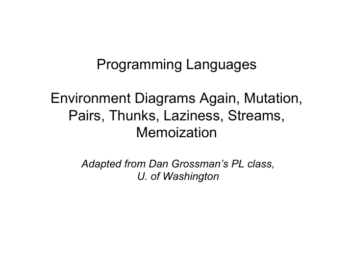 programming languages environment diagrams again mutation