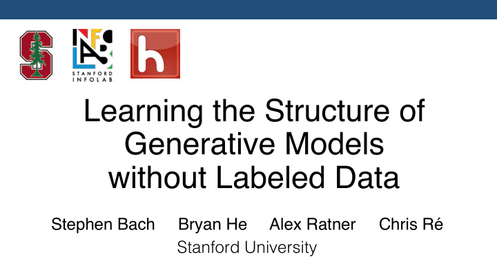 learning the structure of generative models without