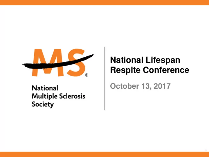 national lifespan respite conference