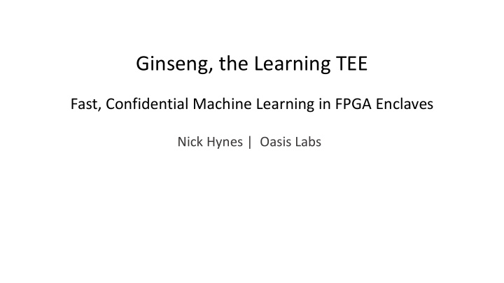 ginseng the learning tee