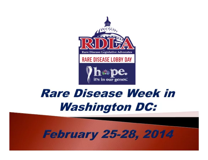 this will be our 3 rd year on capitol hill during rare