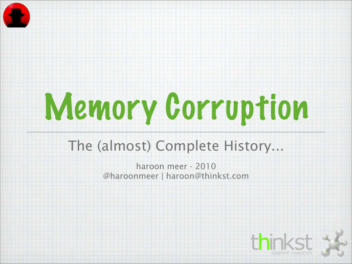 memory corruption
