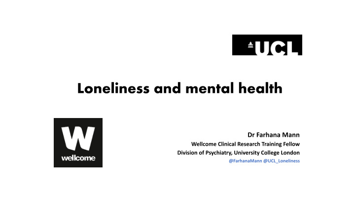 loneliness and mental health