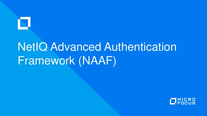 framework naaf micro focus 1976