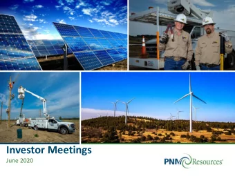 Investor Meetings  June 2020  Contact Information and Safe Harbor Statement  Investor Relations