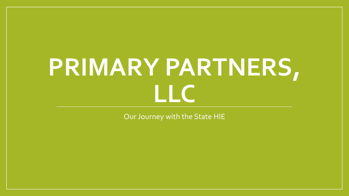 primary partners llc