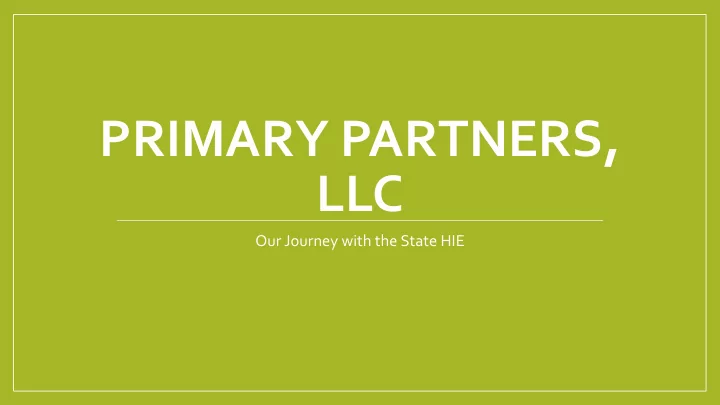 primary partners llc