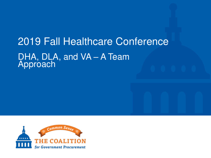 2019 fall healthcare conference