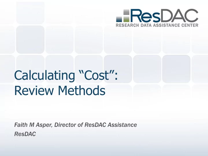 calculating cost