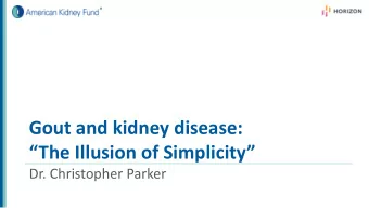 The Illusion of Simplicity  Dr. Christopher Parker  Thanks to our speaker!  Christopher T.