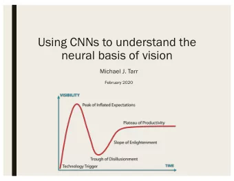 Using CNNs to understand the  neural basis of vision  Michael J. Tarr  February 2020  AI Space