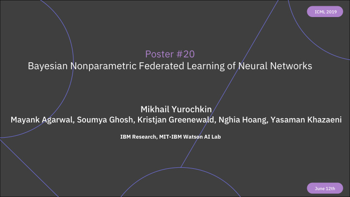 poster 20 bayesian nonparametric federated learning of