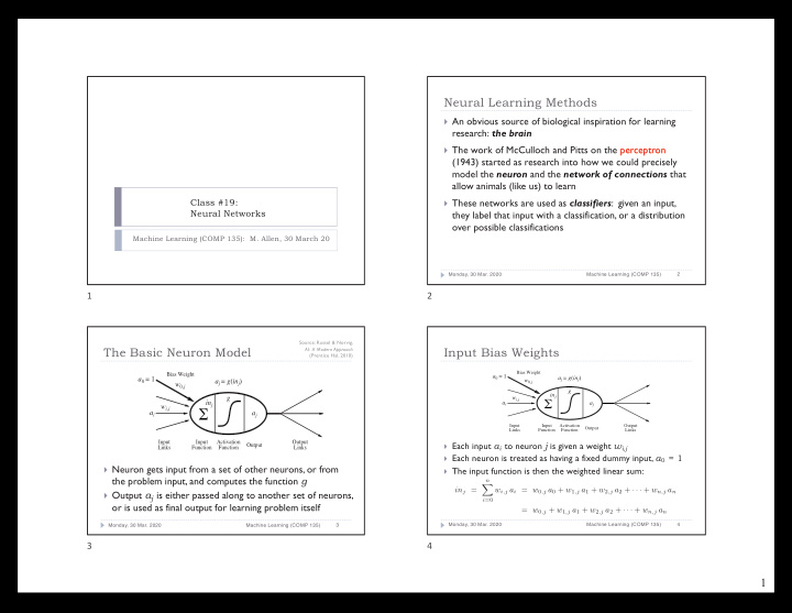 a i a j input input activation output output links