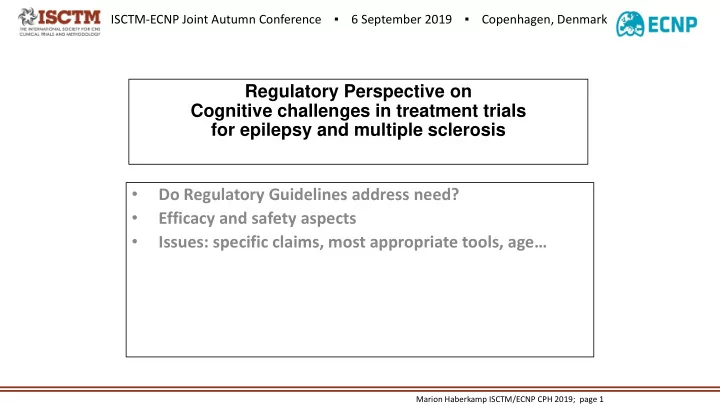 cognitive challenges in treatment trials