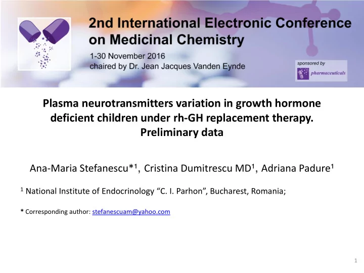 deficient children under rh gh replacement therapy