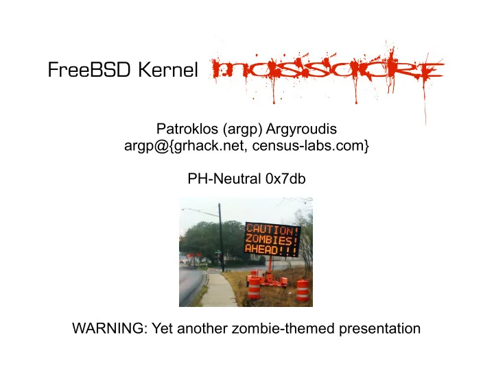 freebsd kernel massacre
