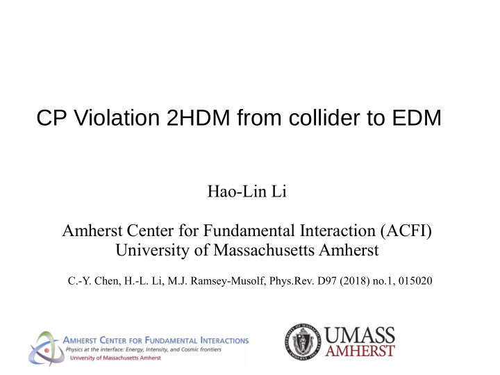cp violation 2hdm from collider to edm
