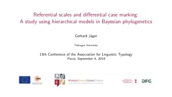 Referential scales and differential case marking:  A study using hierarchical models in Bayesian