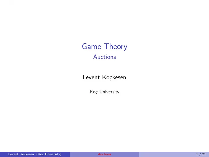 game theory