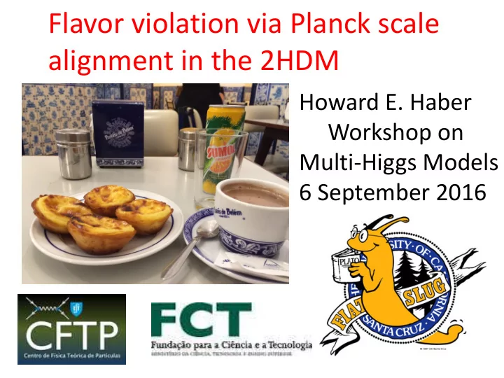 flavor violation via planck scale alignment in the 2hdm
