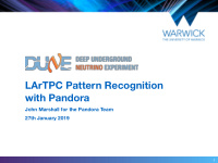 lartpc pattern recognition with pandora