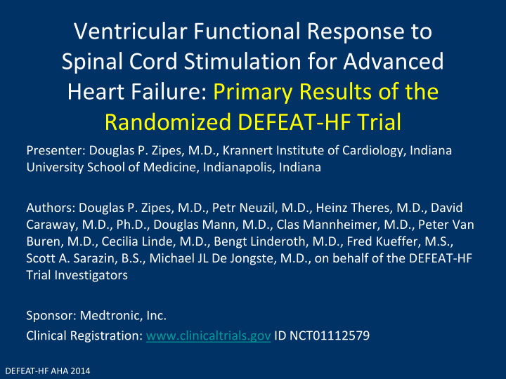 ventricular functional response to spinal cord