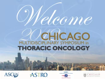 2012 Chicago Multidisciplinary Symposium  in Thoracic Oncology  September 6-8, 2012  Friday,