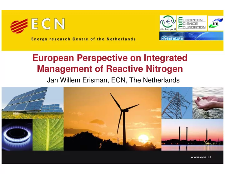 european perspective on integrated management of reactive