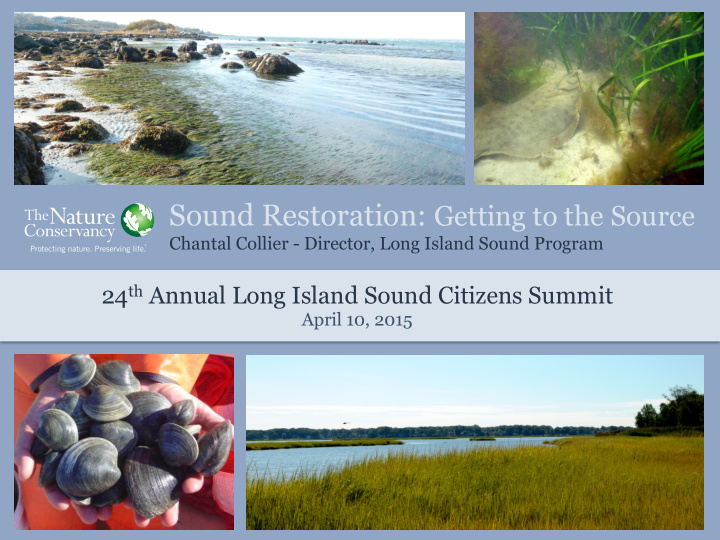 24 th annual long island sound citizens summit april 10