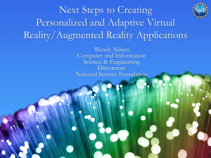 personalized and adaptive virtual
