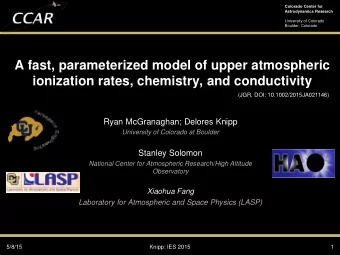 A fast, parameterized model of upper atmospheric  ionization rates, chemistry, and conductivity