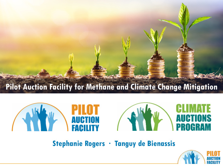 pilot auction facility for methane and climate change