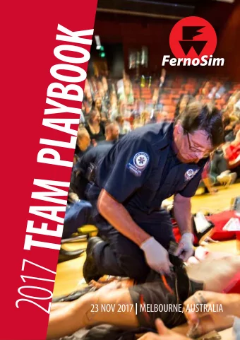2017 TEAM  PLAYBOOK 23 NOV 2017 | MELBOURNE, AUSTRALIA FERNO AUSTRALASIAN PARAMEDIC SIMULATION