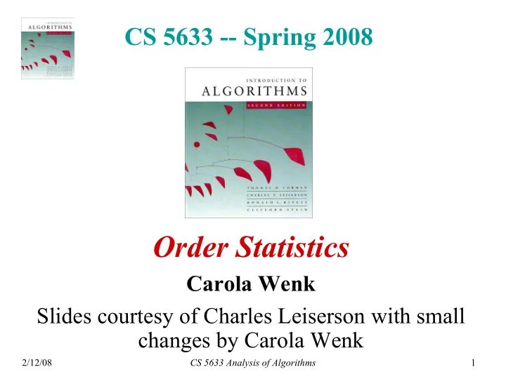 order statistics
