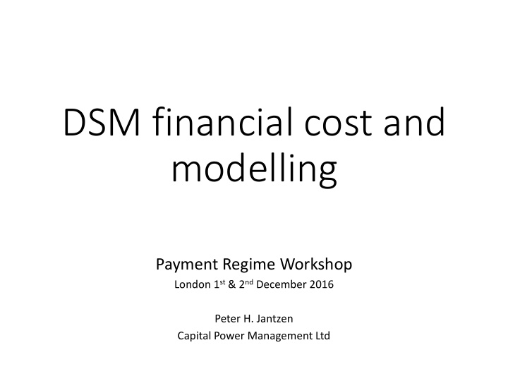 dsm financial cost and