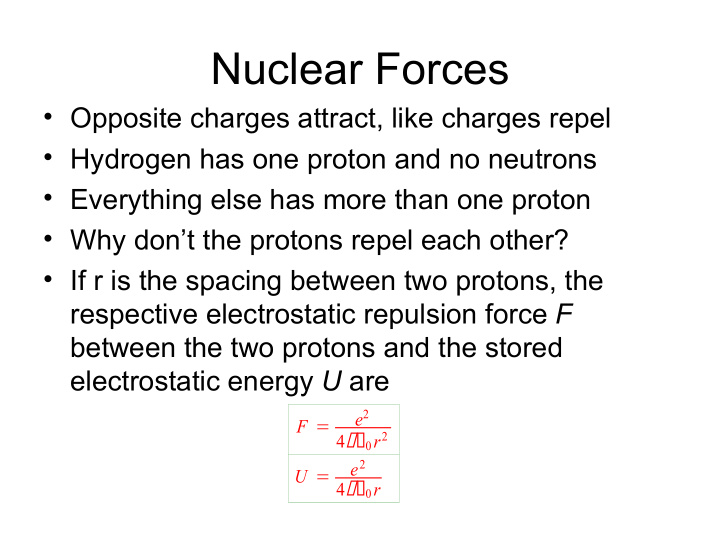 nuclear forces