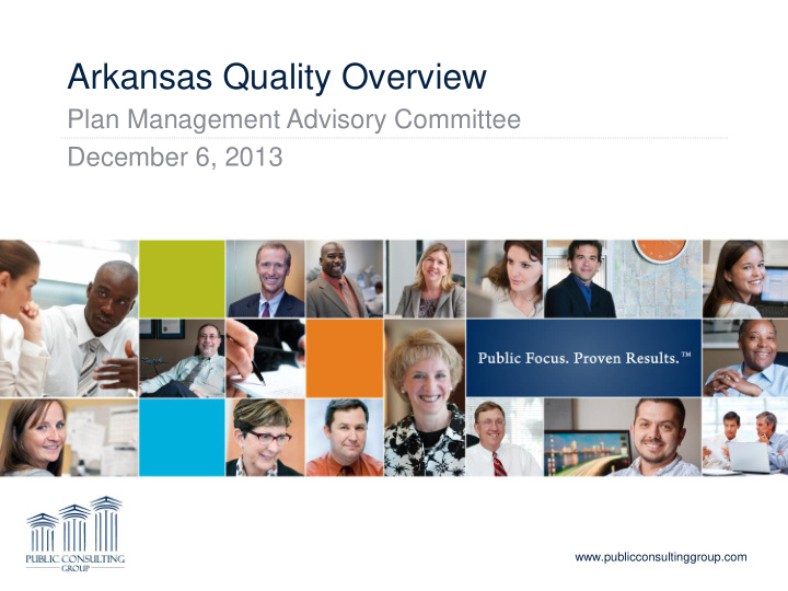 arkansas quality overview