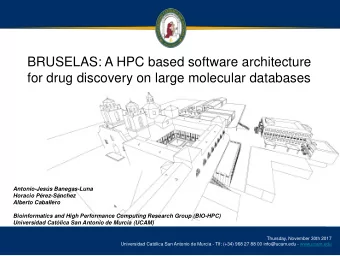 BRUSELAS: A HPC based software architecture  for drug discovery on large molecular databases